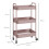 Homcom Carrito Auxiliar Rosa 45 x 30.6 x 79 cm 6