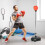 Homcom Saco Boxeo Pie Bicolor 45 x 45 x 151 cm 2