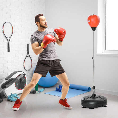 Homcom Saco Boxeo Pie Bicolor 45 x 45 x 151 cm 1
