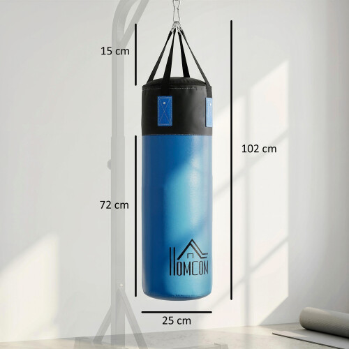 Homcom Saco de Boxeo Azul 25 x 25 x 102 cm