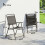 Outsunny Sillas de Jardín Marrón 55 x 63 x 93 cm 6