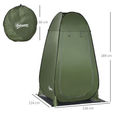 Tienda de Ducha Verde 126 x 124 x 189 cm