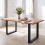 Homcom Patas para Mesa Negro 60 x 8 x 72 cm 6