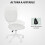 Vinsetto Silla de Oficina Blanco 46 x 59 x 92 cm 4