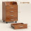 Vinsetto Cajonera de Escritorio Marrón 40 x 36 x 65 cm 7