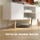 Homcom Mueble de TV Blanco 120 x 34 x 50 cm 6