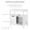 Conjunto de Baño Blanco 60 x 33 x 122.5 cm 5