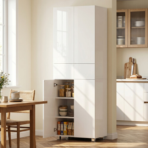 Homcom Alacena de Cocina Blanco 60 x 35 x 170 cm 1