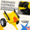 Homcom Tractor Infantil Amarillo 133 x 42 x 51 cm 5