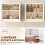 Homcom Armario con Espejo Blanco 48 x 14.5 x 45 cm 5
