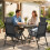 Outsunny Sillas Plegable Negro 62 x 58 x 97 cm 5
