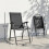 Outsunny Sillas Plegable Negro 62 x 58 x 97 cm 6