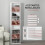 Homcom Estantería para CD Blanco 33 x 24 x 140 cm 5
