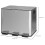 Homcom Cubo de Basura Gris 49.6 x 34.5 x 38.6 cm 6