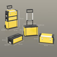 Carro de Herramienta Amarillo 52 x 32 x 72 cm