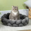 PawHut Cama para Mascota Gris 55 x 55 x 14 cm 6