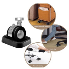 6 Pack Furniture Wheel Stopper for Hardwood Floors,Non-Slip Caster Cups for Stability
