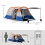 Outsunny Tienda de Campaña Bicolor 420 x 200 x 150 cm 1