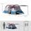 Outsunny Tienda de Campaña Multicolor 420 x 200 x 150 cm 6