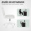 Vinsetto Silla de Oficina Blanco 46 x 59 x 92 cm 6