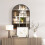 Homcom Espejo de Pared Negro 60 x 2 x 91 cm 3