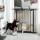 PawHut Barrera de Seguridad Negro 80 x 4 x 76.2 cm 7