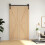 Homcom Herraje para Puerta Negro 122 x 0.5 x 4 cm 5