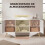 Homcom Mueble de TV Blanco 120 x 34 x 50 cm 4