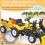 Homcom Tractor Infantil Amarillo 167 x 41 x 52 cm 6