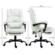 Silla de Oficina Blanco 66 x 75 x 122 cm