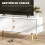 Homcom Mueble de TV Blanco 120 x 34 x 50 cm 5