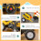 Homcom Tractor Infantil Amarillo 167 x 41 x 52 cm 5