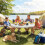 Outsunny Outsunny 4ft Picnic Table Folding Heavy Duty, White 1