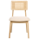 Beliani Set of 2 Dining Chairs EMBAR Wood Light Brown/ Light Beige 6