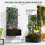 Outsunny Jardinera Exterior Negro 61 x 23 x 113 cm 5