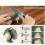 Knife Sharpener, 6 Adjustable Sharpening Angle, Coarse & Fine Knife Sharpener with Adjustable Angle Guide (Dark Green) 3