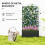 Outsunny Jardinera Exterior Negro 61 x 23 x 113 cm 6