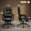 Vinsetto Silla de Oficina Negro 66 x 75 x 122 cm 6