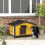 PawHut Caseta para Perro Marrón 97 x 72 x 65 cm 5