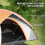 Outsunny Tienda de Campaña Bicolor 210 x 150 x 110 cm 7
