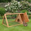 PawHut Jaula para Conejo Marrón 116 x 62.2 x 52.5 cm 5