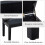 Homcom Banco de Piano Negro 54.5 x 33 x 58 cm 6