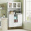 Homcom Alacena de Cocina Blanco 100 x 40 x 180 cm 2
