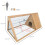 PawHut Jaula para Conejo Marrón 116 x 62.2 x 52.5 cm 6