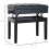 Homcom Banco de Piano Negro 54.5 x 33 x 58 cm 3