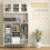 Homcom Alacena de Cocina Blanco 100 x 40 x 180 cm 4