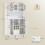 Homcom Alacena de Cocina Blanco 100 x 40 x 180 cm 3