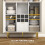 Homcom Alacena de Cocina Blanco 100 x 40 x 180 cm 5