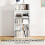Homcom Librería Blanco 60 x 24 x 133.5 cm 8