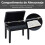 Homcom Banco de Piano Negro 54.5 x 33 x 58 cm 5